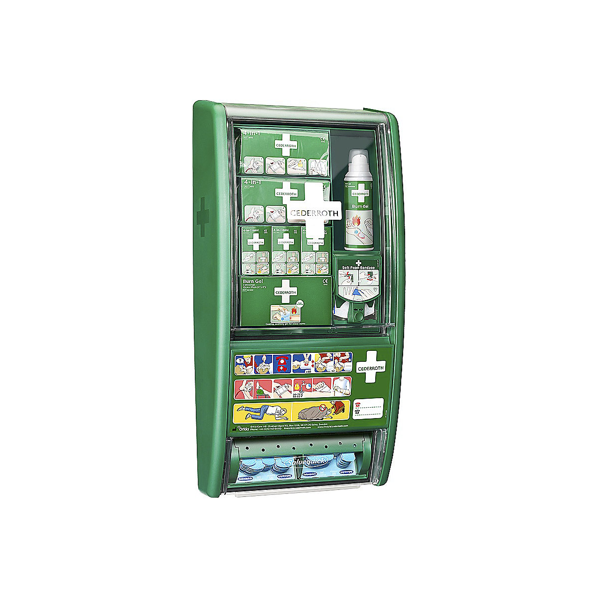 First Aid Cabinet, First Aid Cabinet, First Aid Station | Burn Care Specific including Plaster Dispenser and Dustproof Cover-9