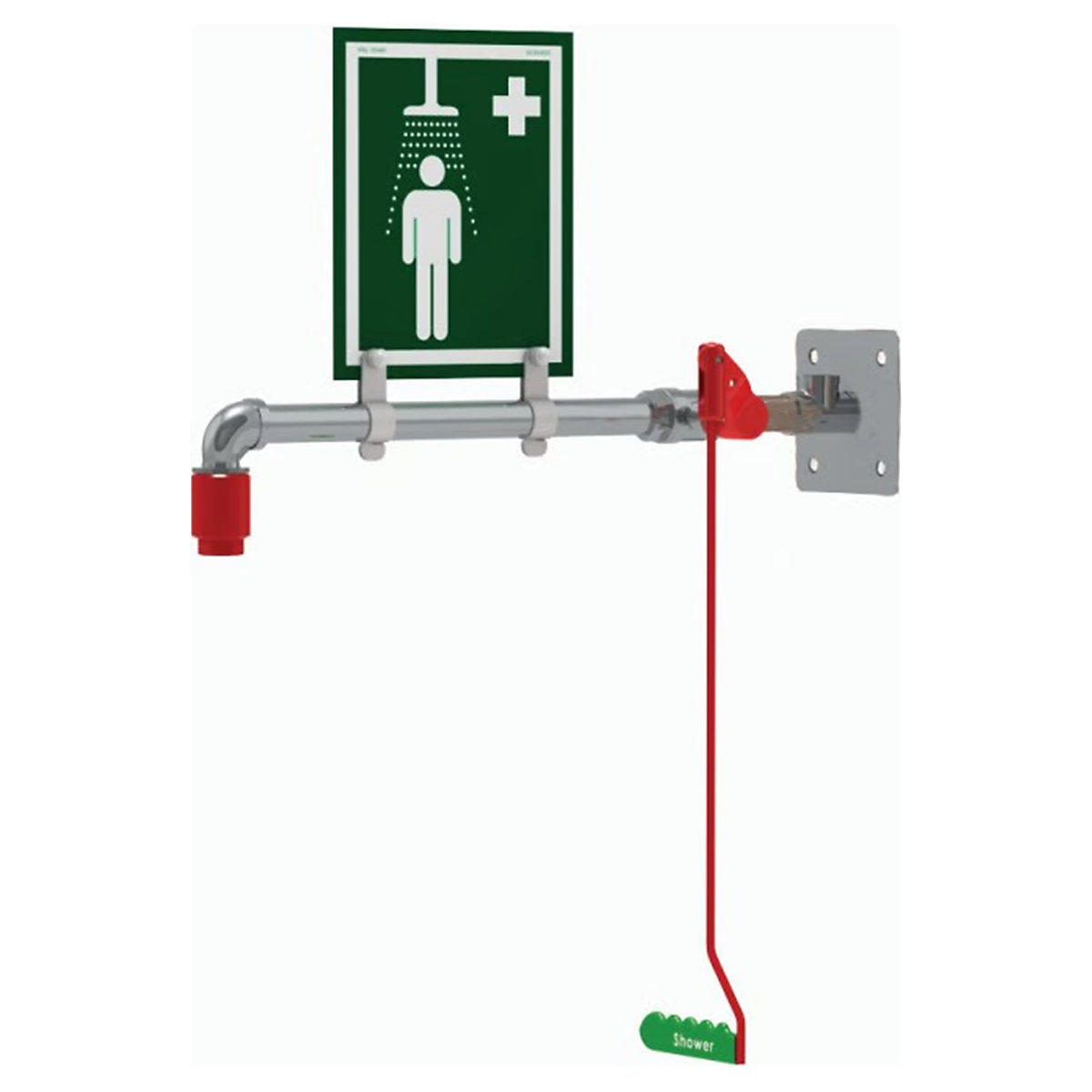 General Purpose Indoor Safety Shower | Wall Mounted