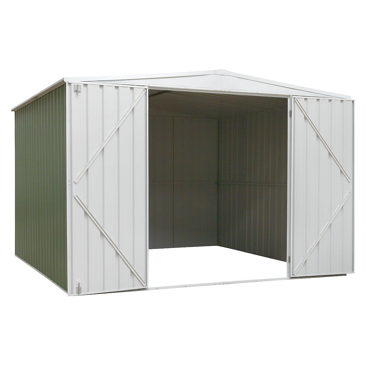 Dellonda Galvanized Steel Storage Sheds | Pent & Apex Roofs (Product illustration 3)-2
