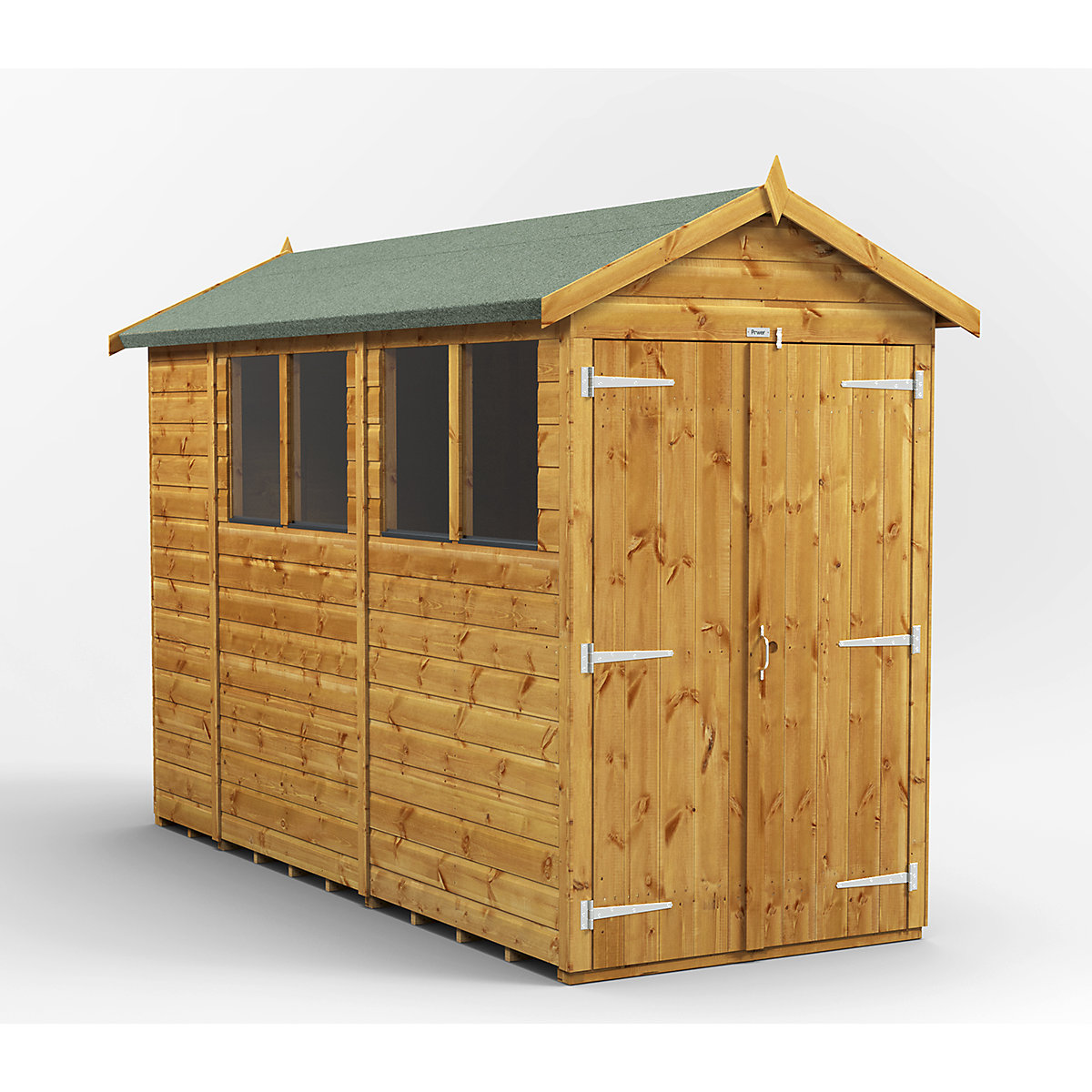 Power 4ft Wide Apex Garden Storage Sheds | Optional Windows