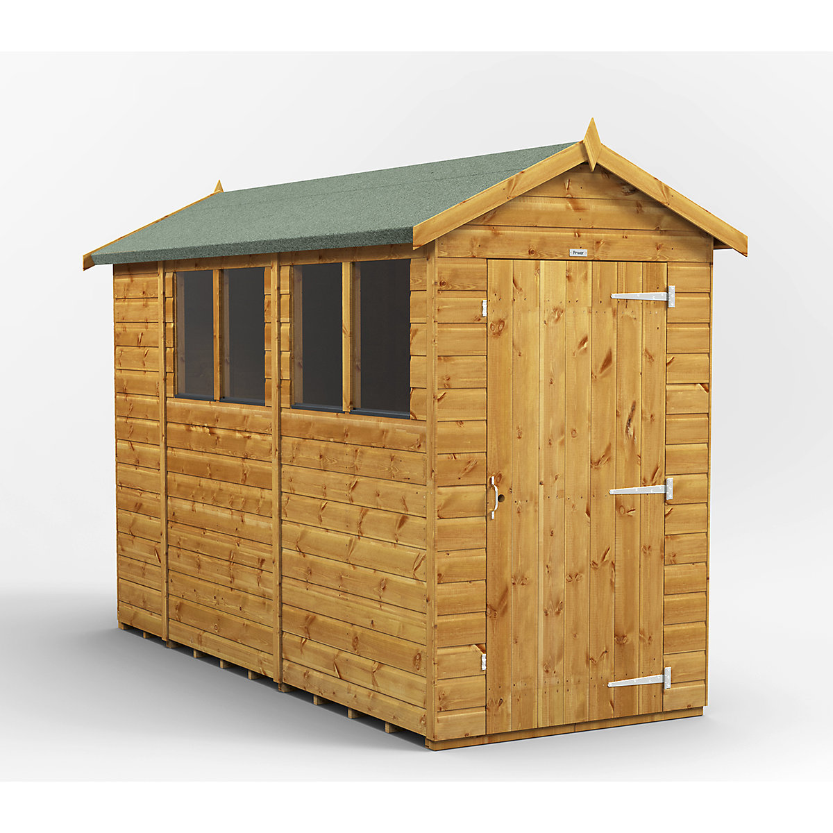 Power 4ft Wide Apex Garden Storage Sheds | Optional Windows