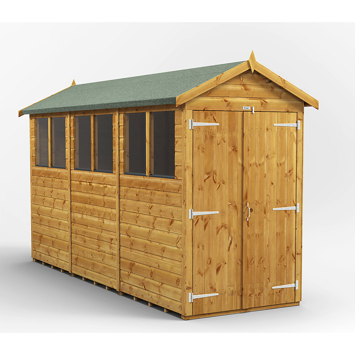 Power 4ft Wide Apex Garden Storage Sheds | Optional Windows