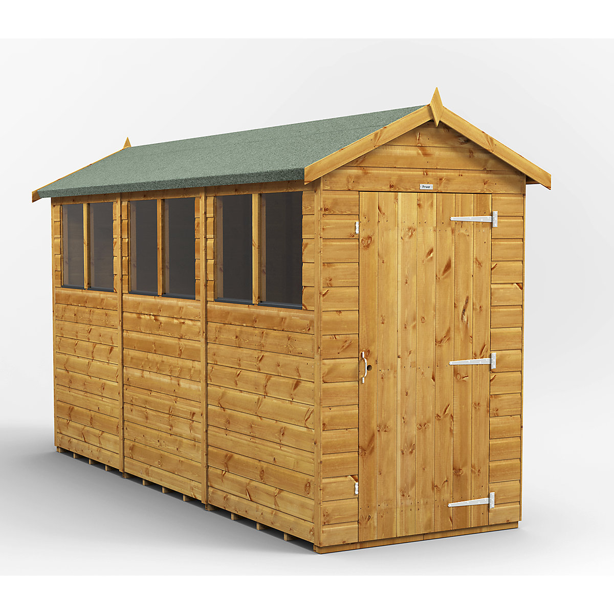 Power 4ft Wide Apex Garden Storage Sheds | Optional Windows