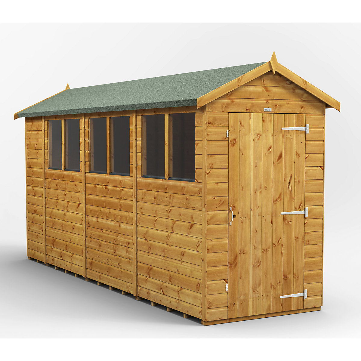 Power 4ft Wide Apex Garden Storage Sheds | Optional Windows
