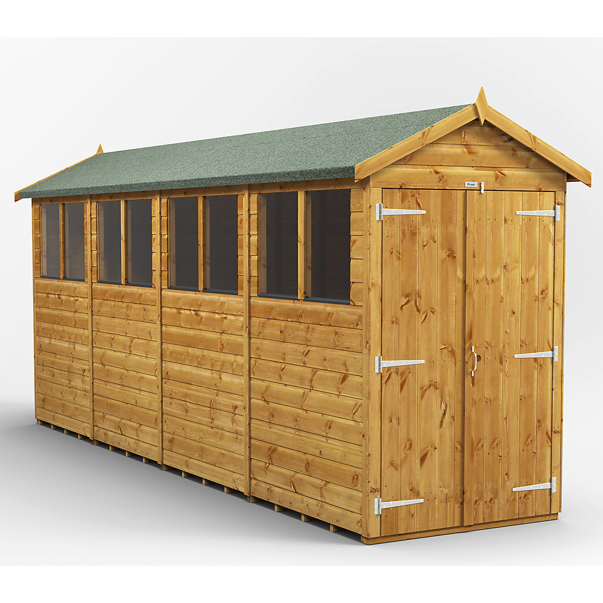 Power 4ft Wide Apex Garden Storage Sheds | Optional Windows