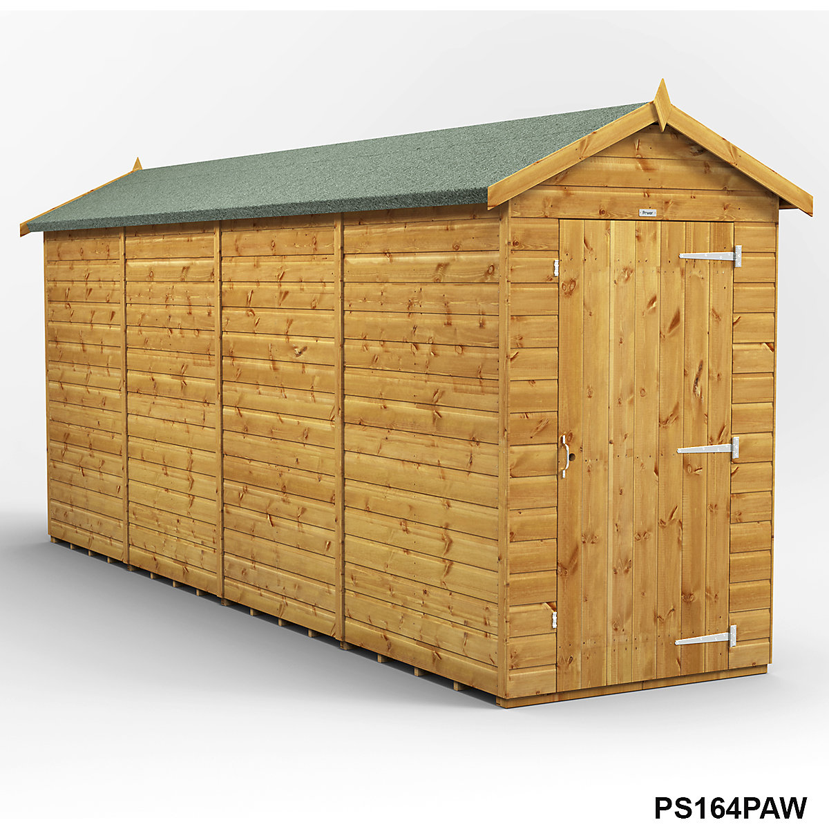 Power 4ft Wide Apex Garden Storage Sheds | Optional Windows (Product illustration 9)-8