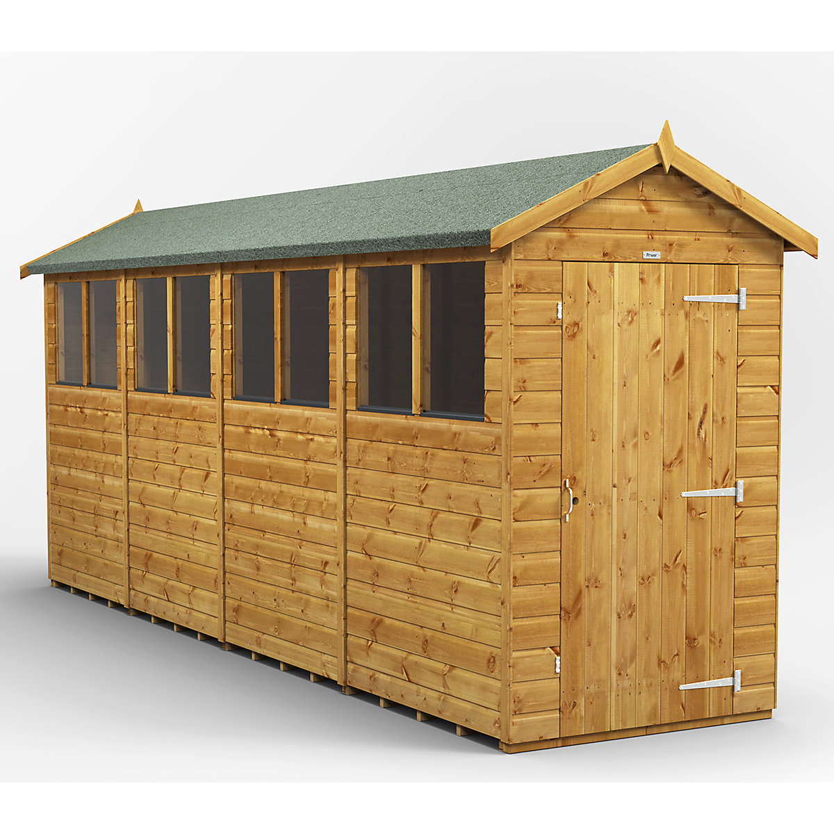 Power 4ft Wide Apex Garden Storage Sheds | Optional Windows