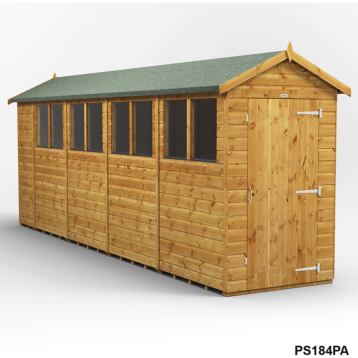 Power 4ft Wide Apex Garden Storage Sheds | Optional Windows (Product illustration 18)-17