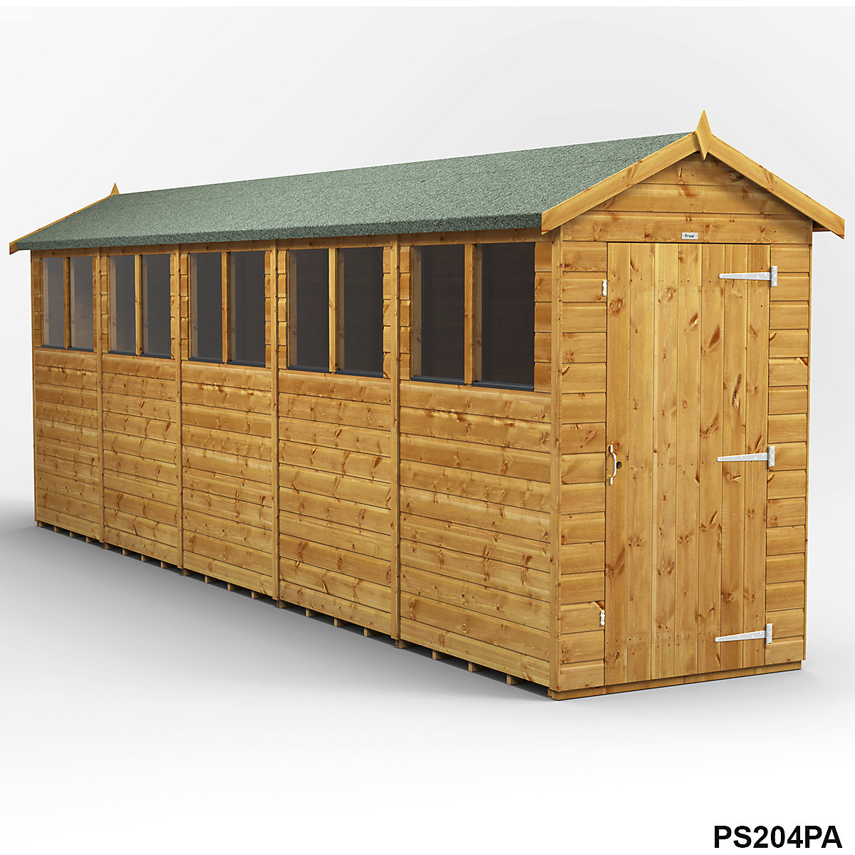 Power 4ft Wide Apex Garden Storage Sheds | Optional Windows (Product illustration 20)-19