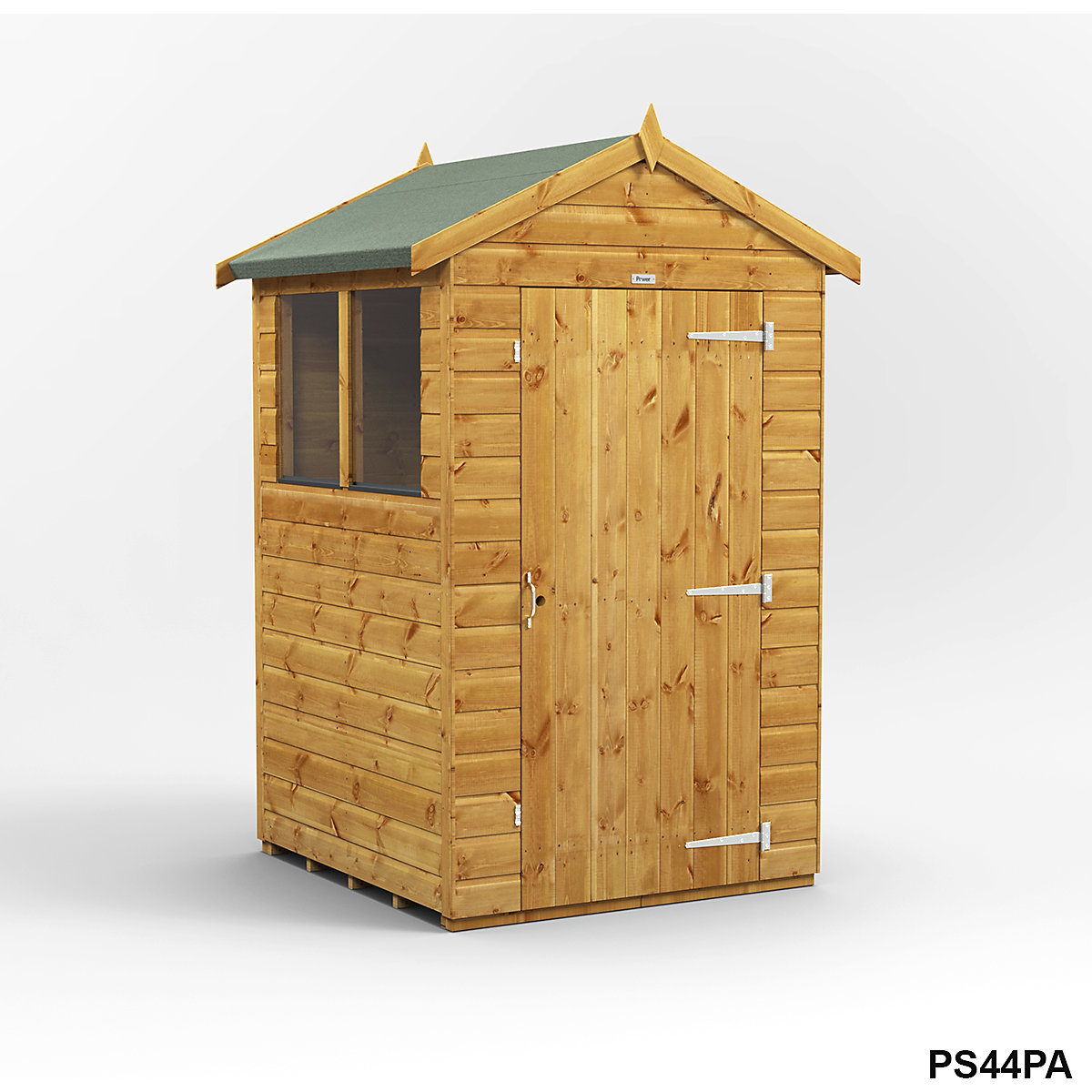 Power 4ft Wide Apex Garden Storage Sheds | Optional Windows (Product illustration 4)-3