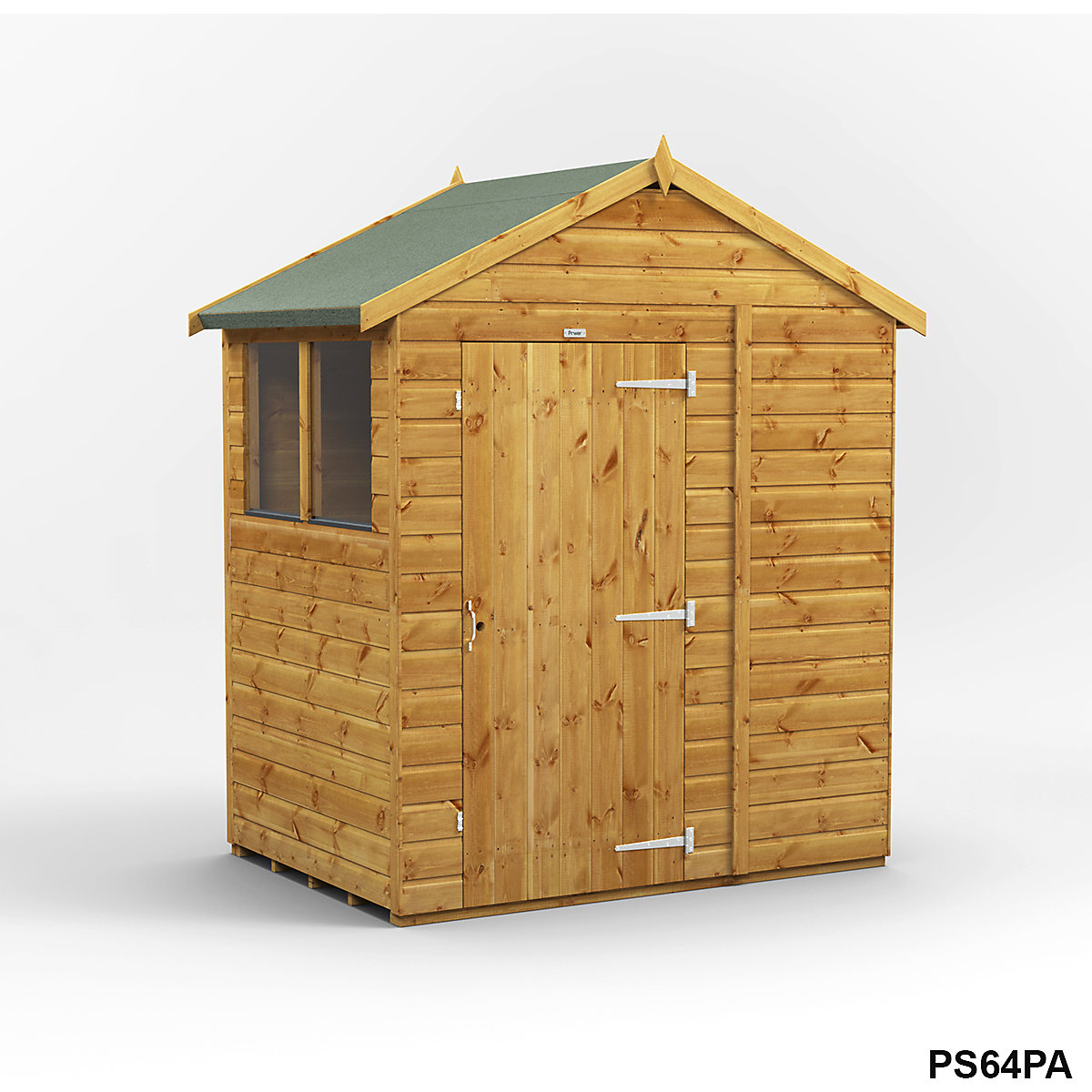 Power 4ft Wide Apex Garden Storage Sheds | Optional Windows (Product illustration 6)-5