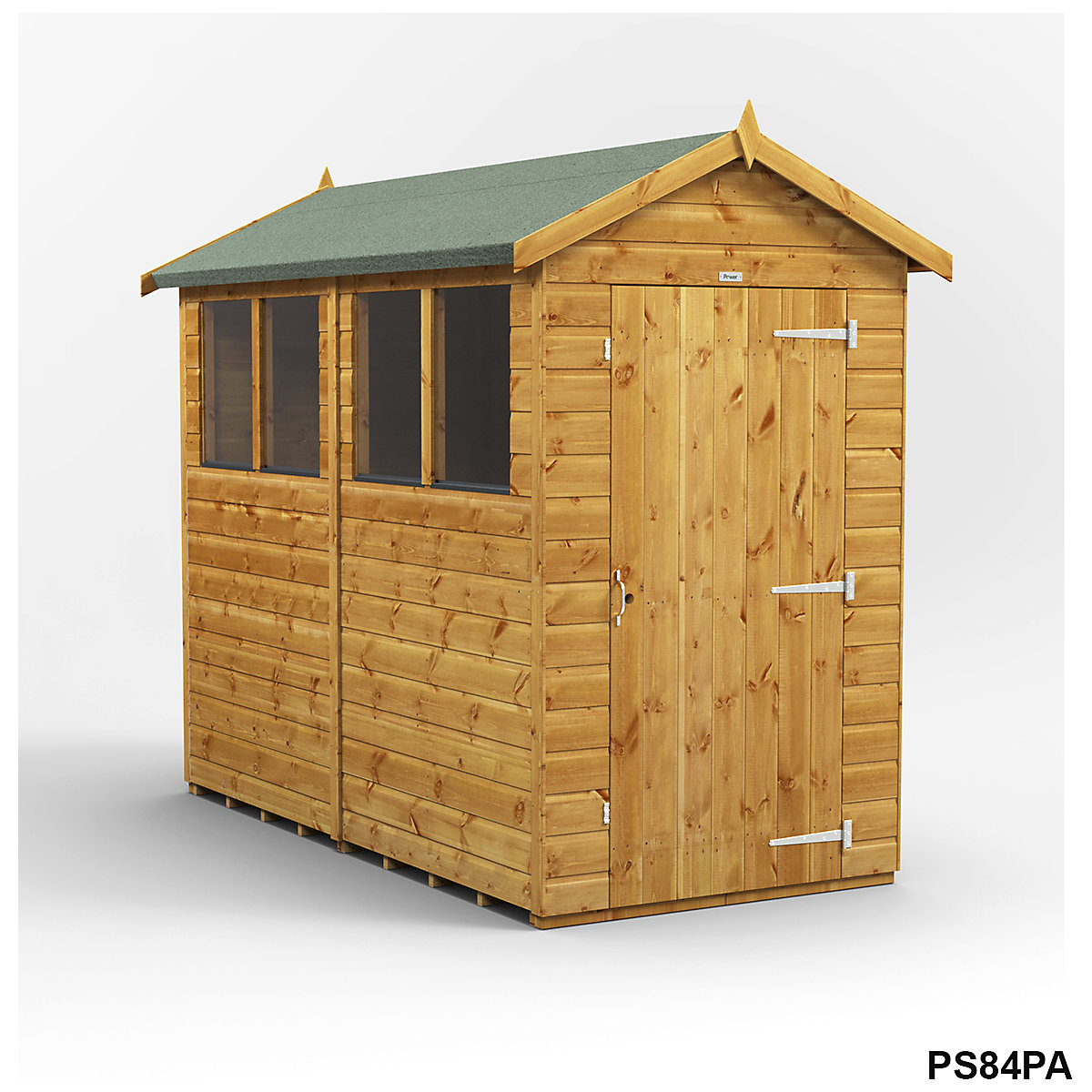 Power 4ft Wide Apex Garden Storage Sheds | Optional Windows (Product illustration 8)-7