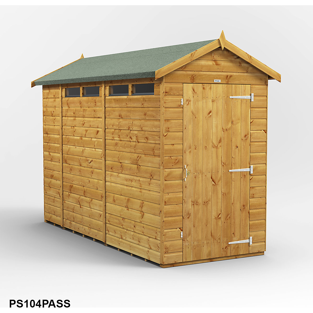 Power 4ft Wide Apex Security Shed (Product illustration 6)-5
