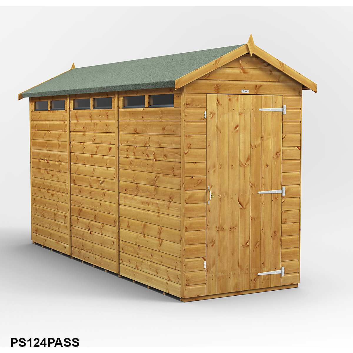 Power 4ft Wide Apex Security Shed (Product illustration 7)-6