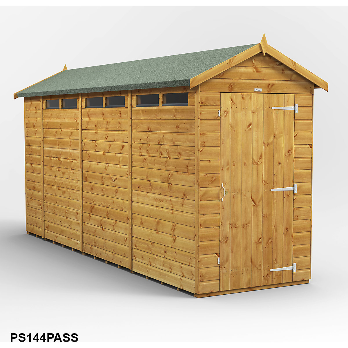 Power 4ft Wide Apex Security Shed (Product illustration 8)-7