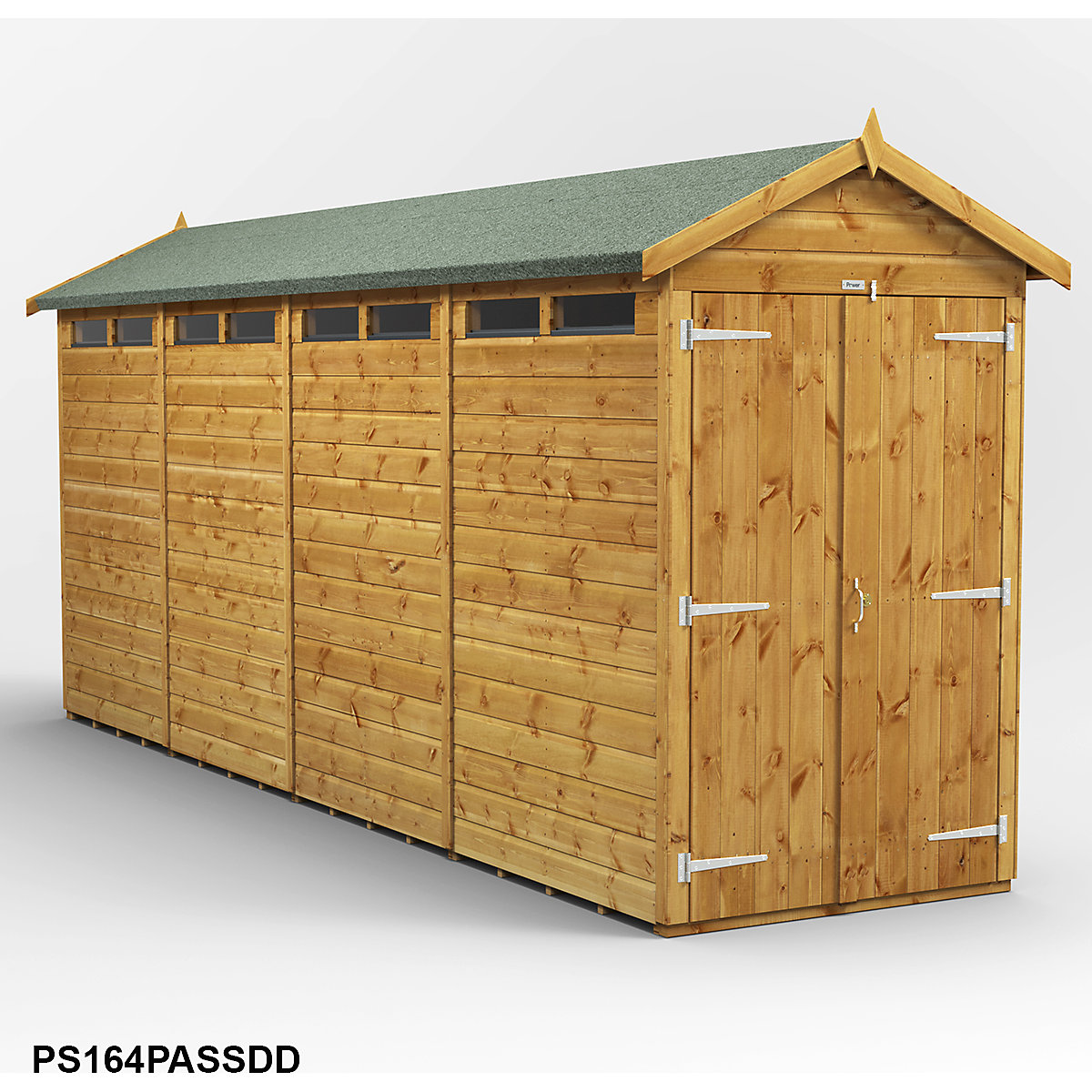 Power 4ft Wide Apex Security Shed (Product illustration 18)-17