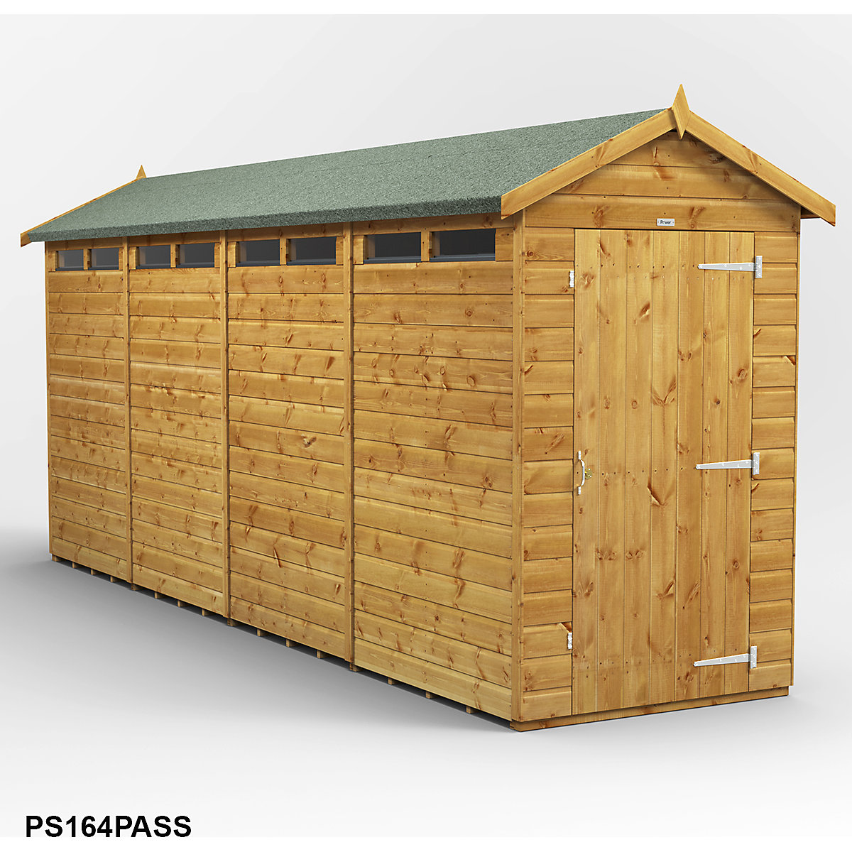 Power 4ft Wide Apex Security Shed (Product illustration 9)-8