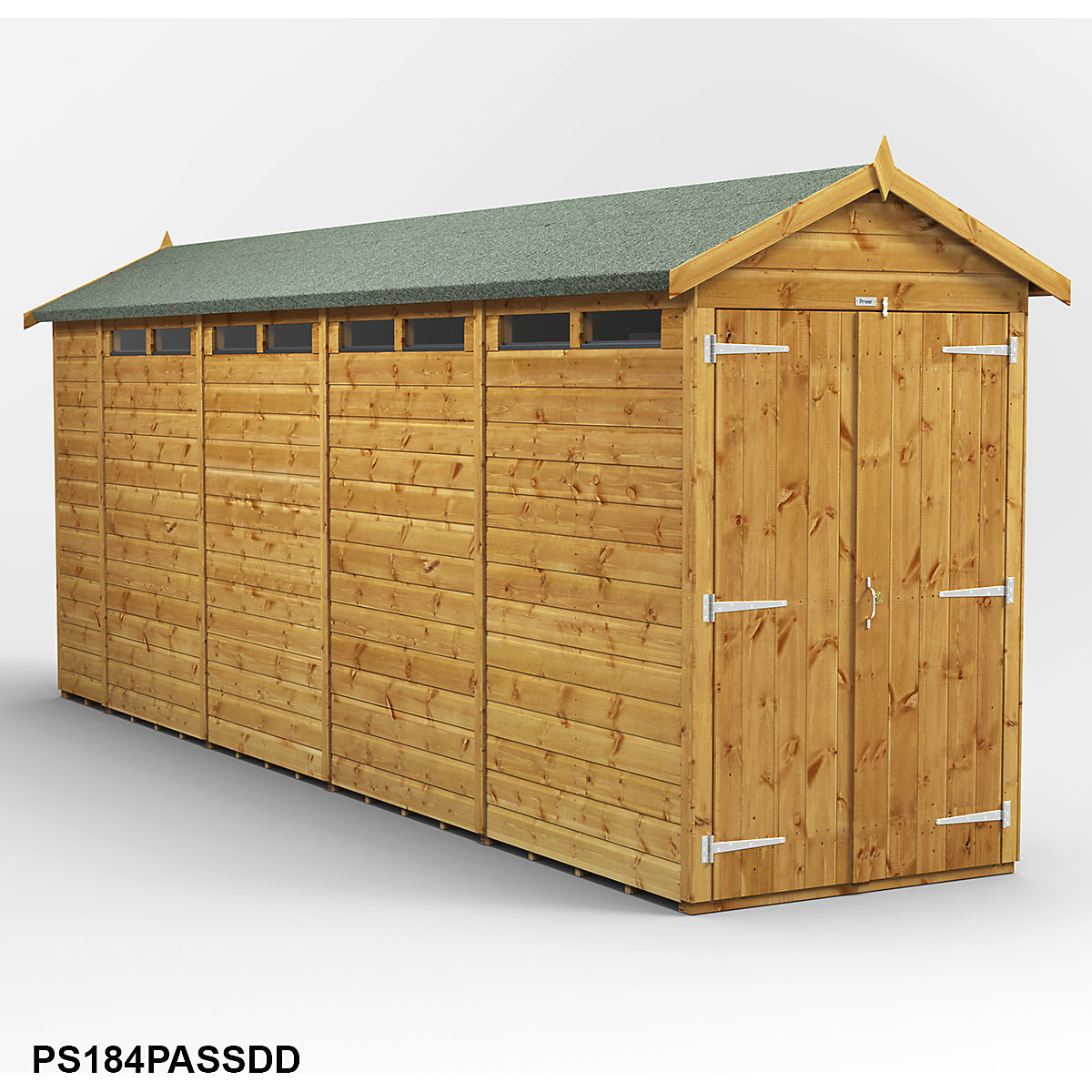 Power 4ft Wide Apex Security Shed (Product illustration 19)-18