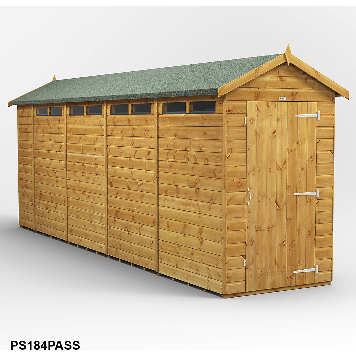 Power 4ft Wide Apex Security Shed (Product illustration 10)-9