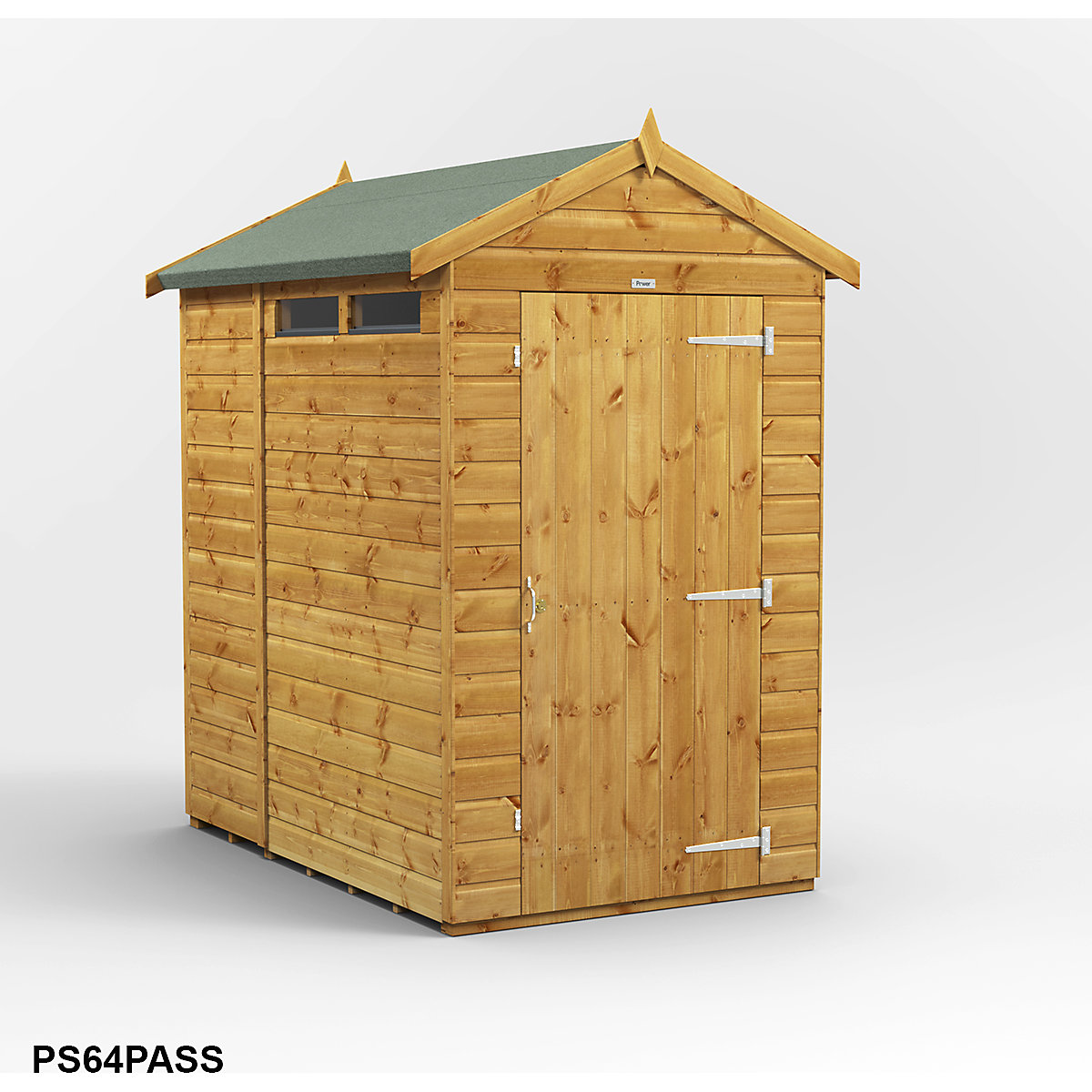 Power 4ft Wide Apex Security Shed (Product illustration 4)-3