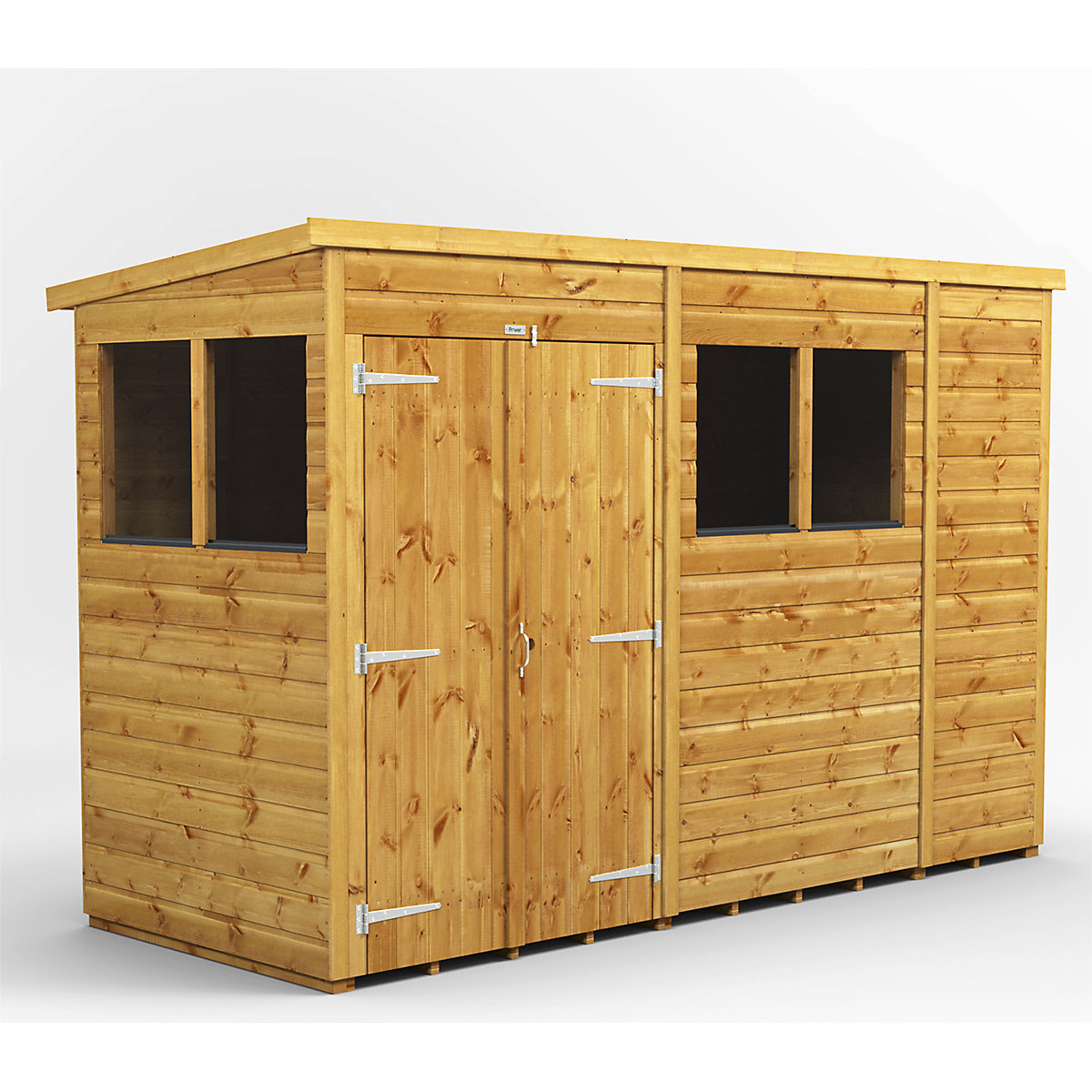 Power 4ft Wide Pent Garden Storage Shed | Optional Windows