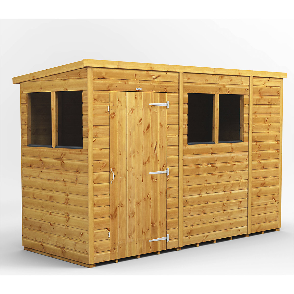 Power 4ft Wide Pent Garden Storage Shed | Optional Windows