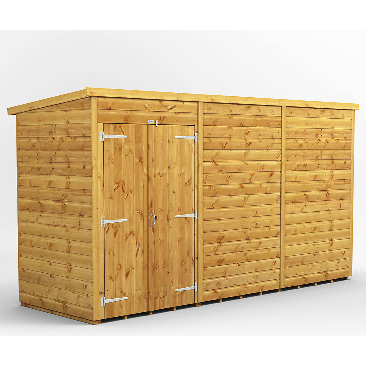 Power 4ft Wide Pent Garden Storage Shed | Optional Windows