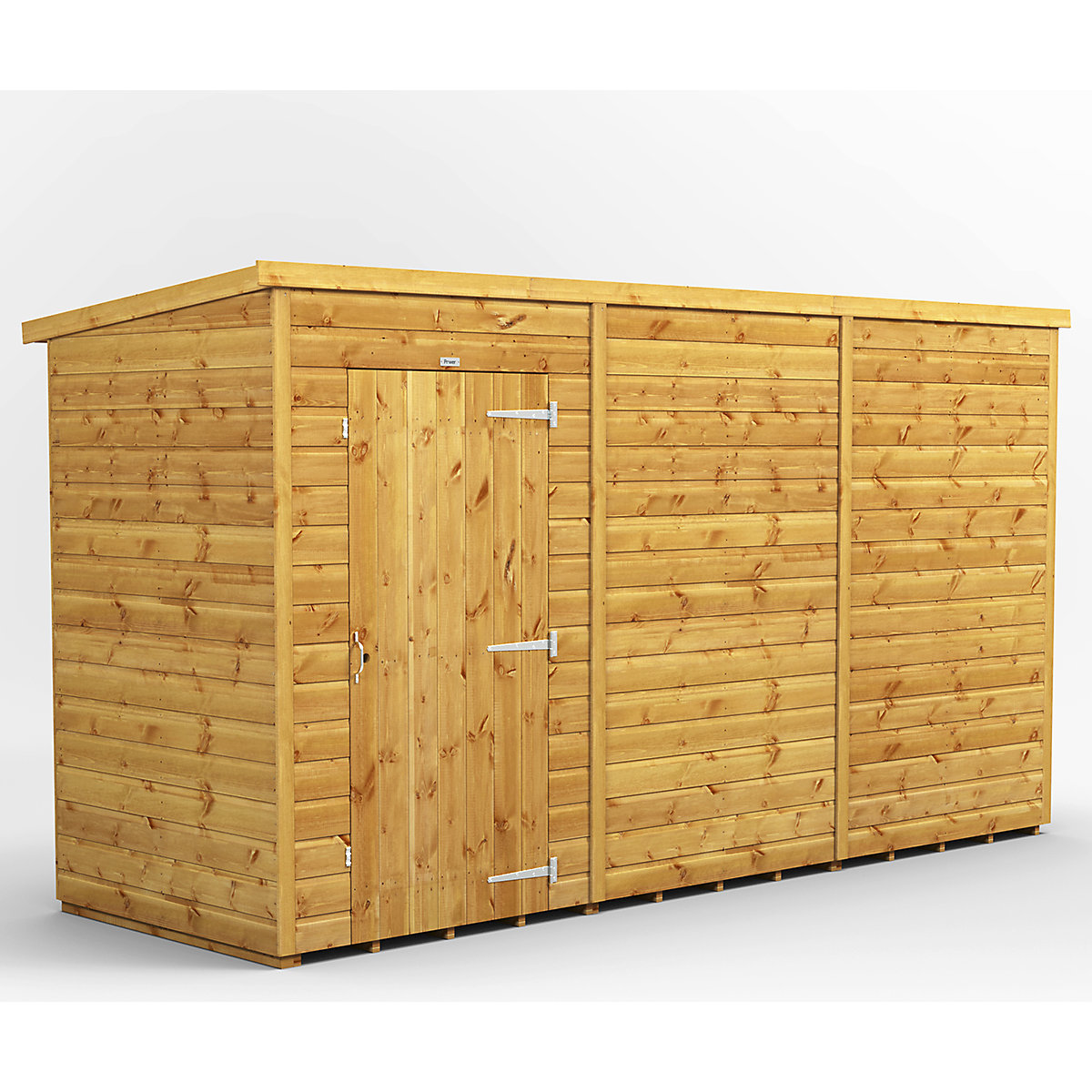 Power 4ft Wide Pent Garden Storage Shed | Optional Windows