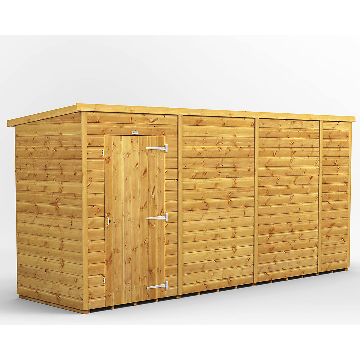 Power 4ft Wide Pent Garden Storage Shed | Optional Windows