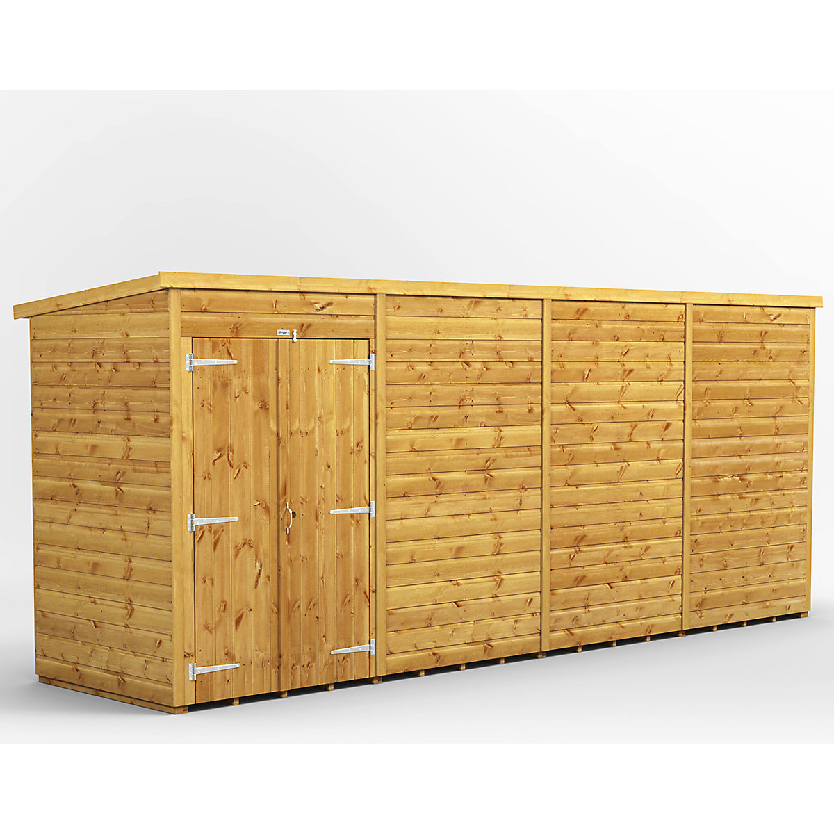 Power 4ft Wide Pent Garden Storage Shed | Optional Windows