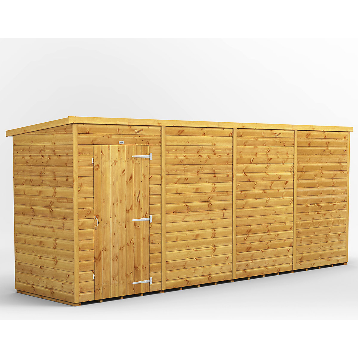 Power 4ft Wide Pent Garden Storage Shed | Optional Windows