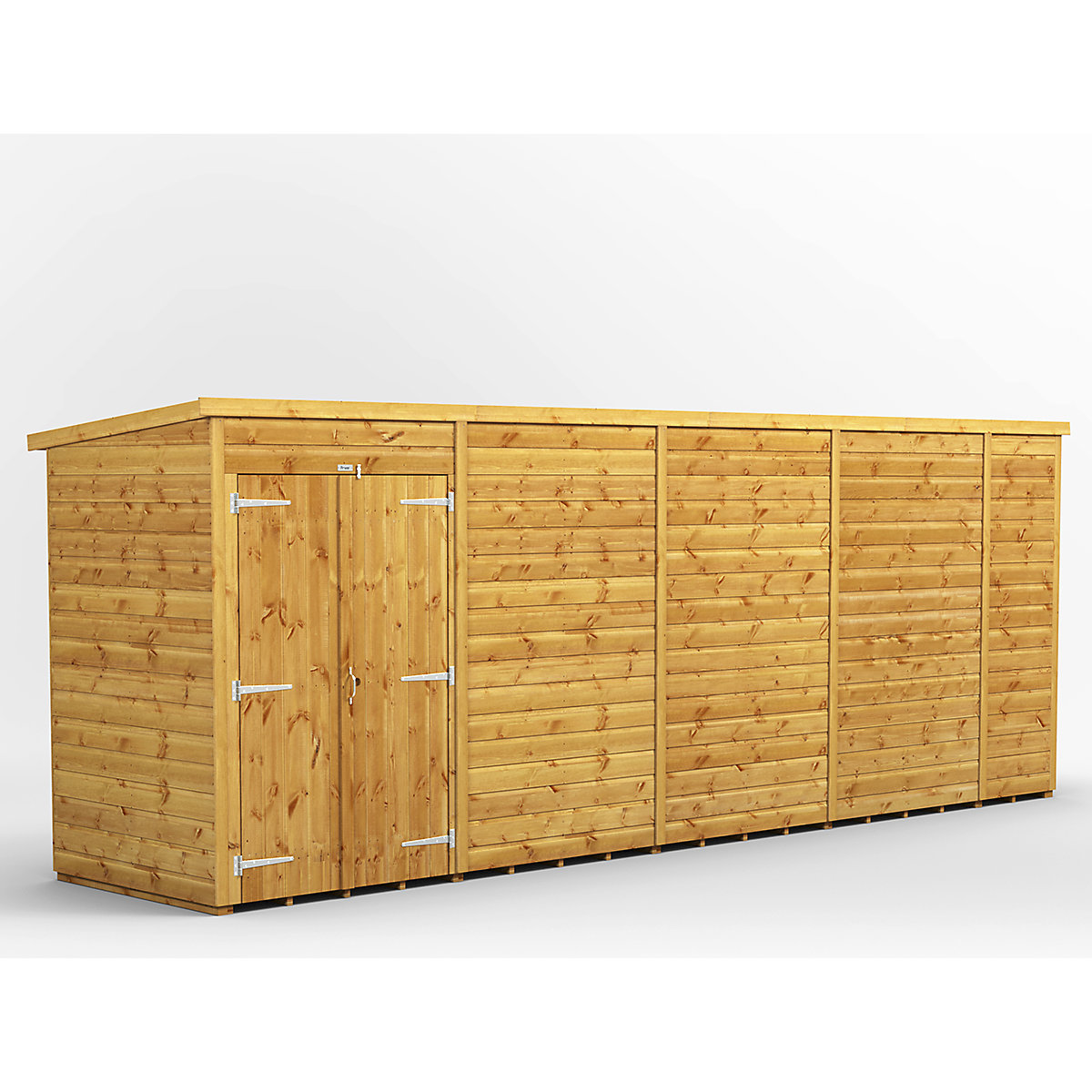 Power 4ft Wide Pent Garden Storage Shed | Optional Windows