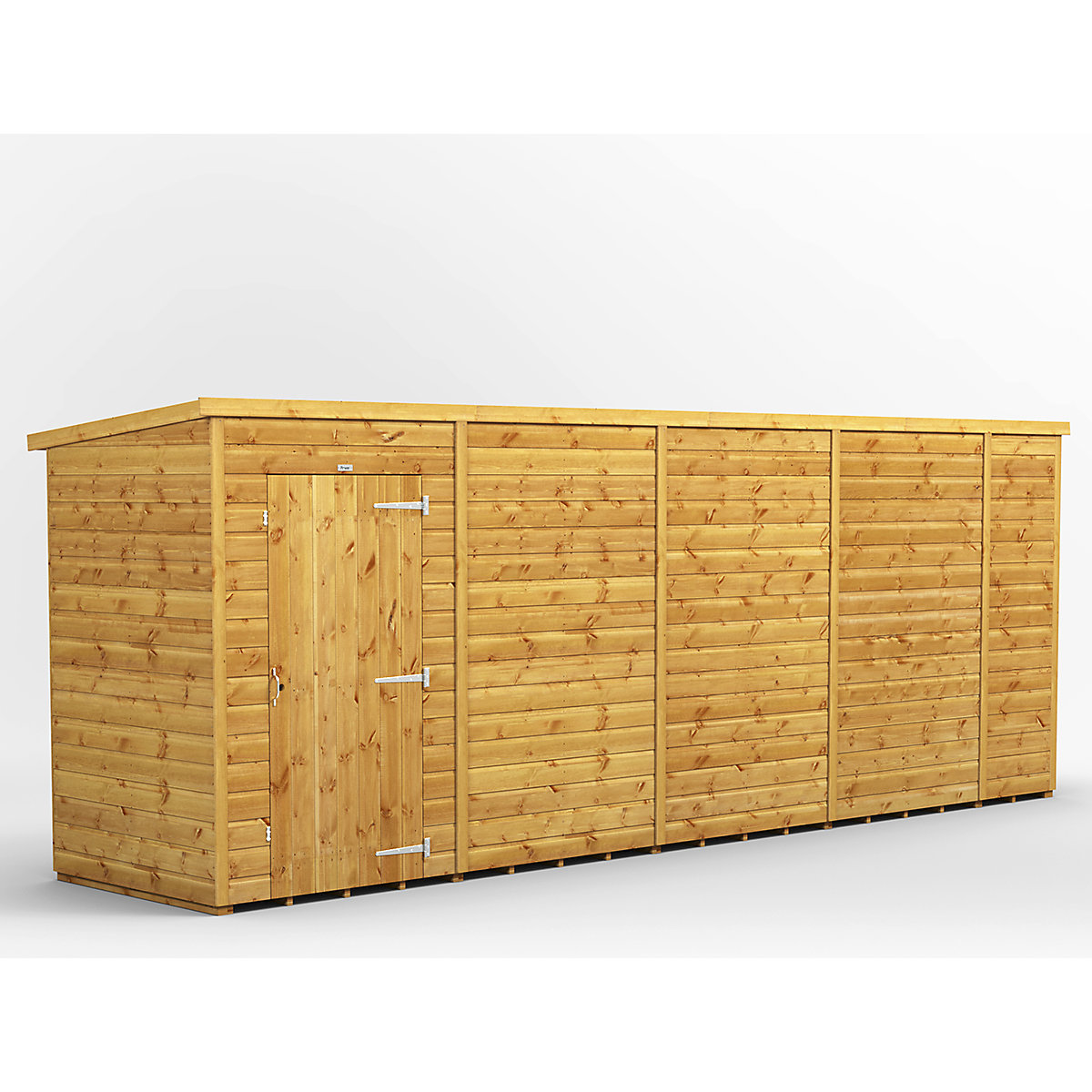 Power 4ft Wide Pent Garden Storage Shed | Optional Windows