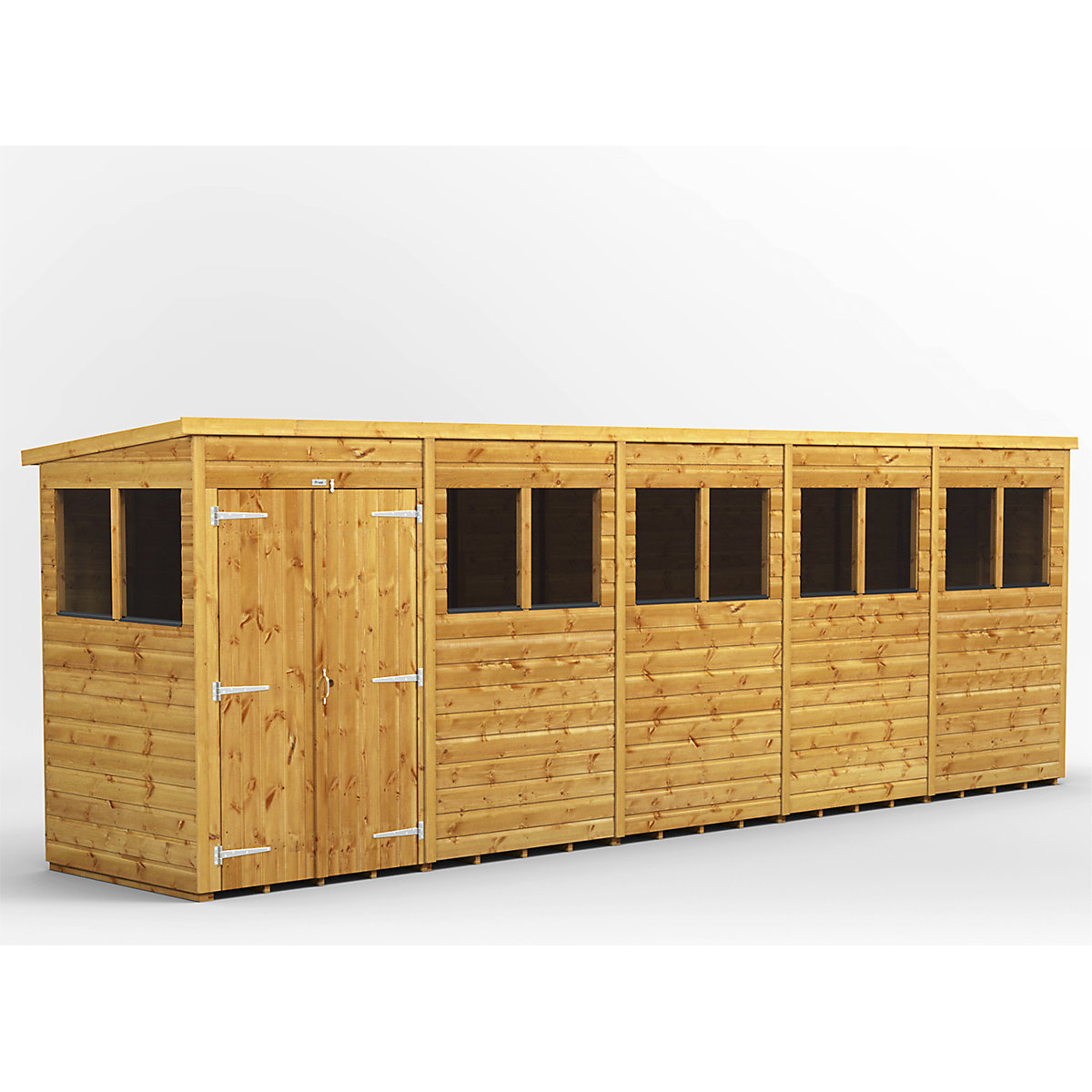 Power 4ft Wide Pent Garden Storage Shed | Optional Windows