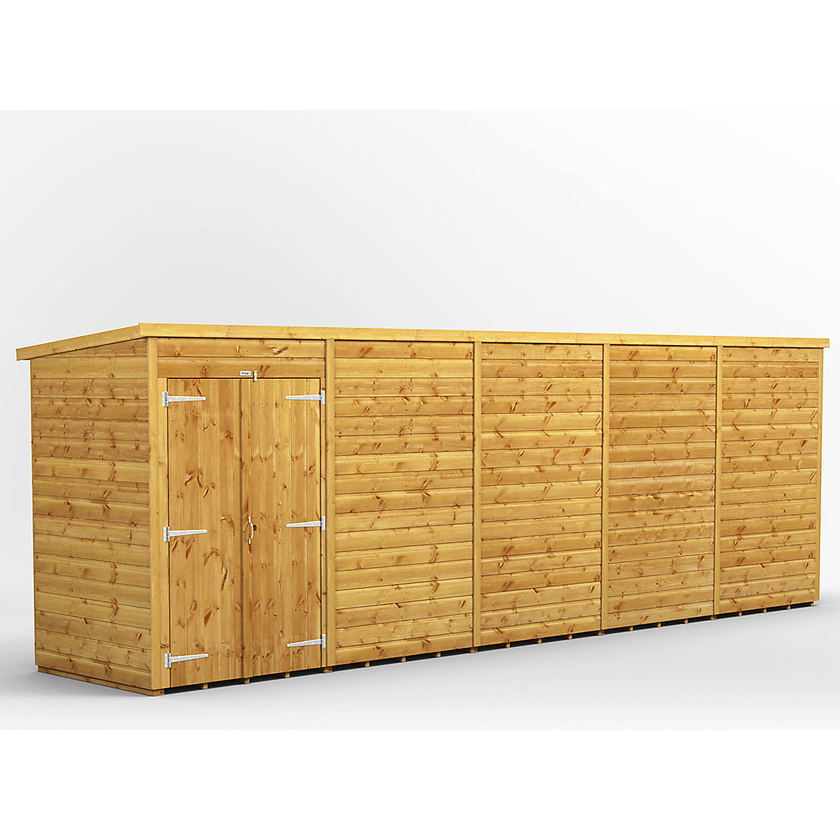 Power 4ft Wide Pent Garden Storage Shed | Optional Windows