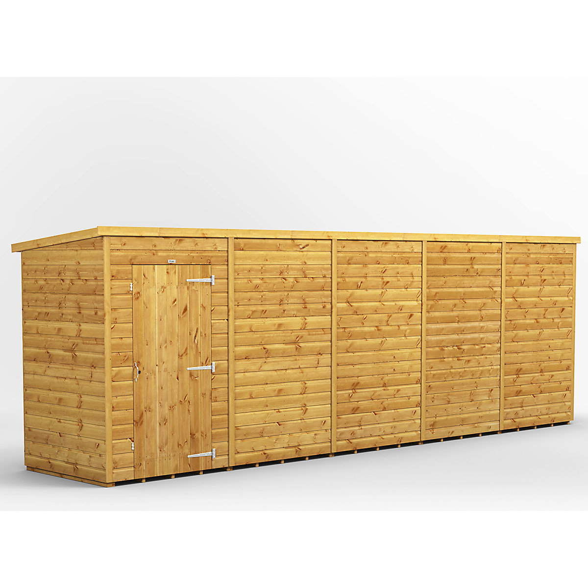 Power 4ft Wide Pent Garden Storage Shed | Optional Windows