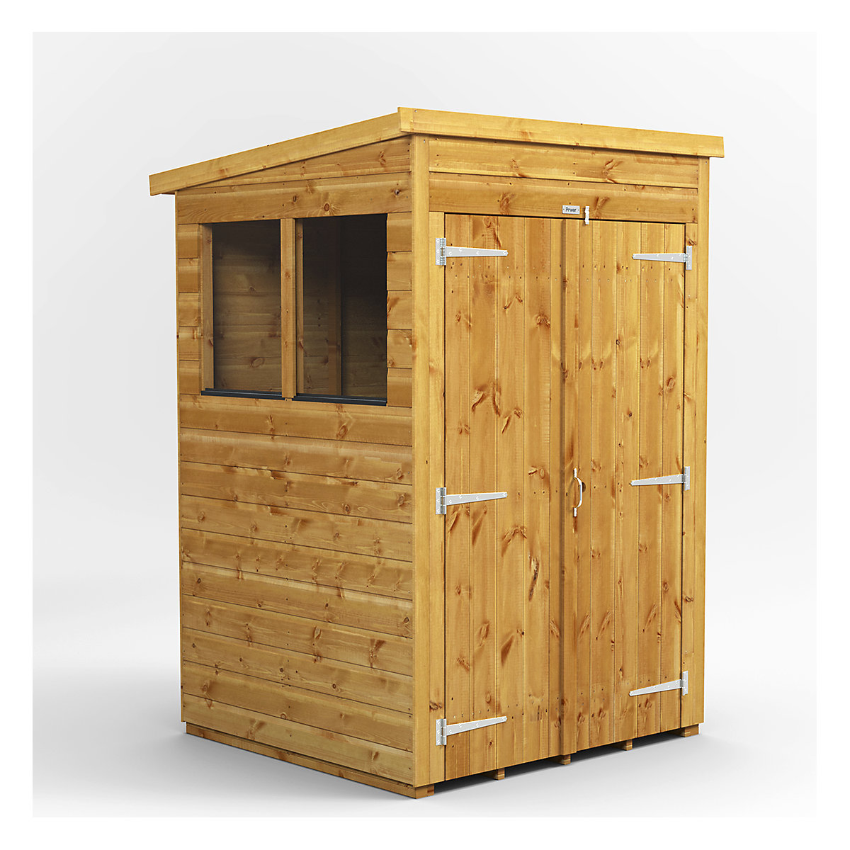 Power 4ft Wide Pent Garden Storage Shed | Optional Windows