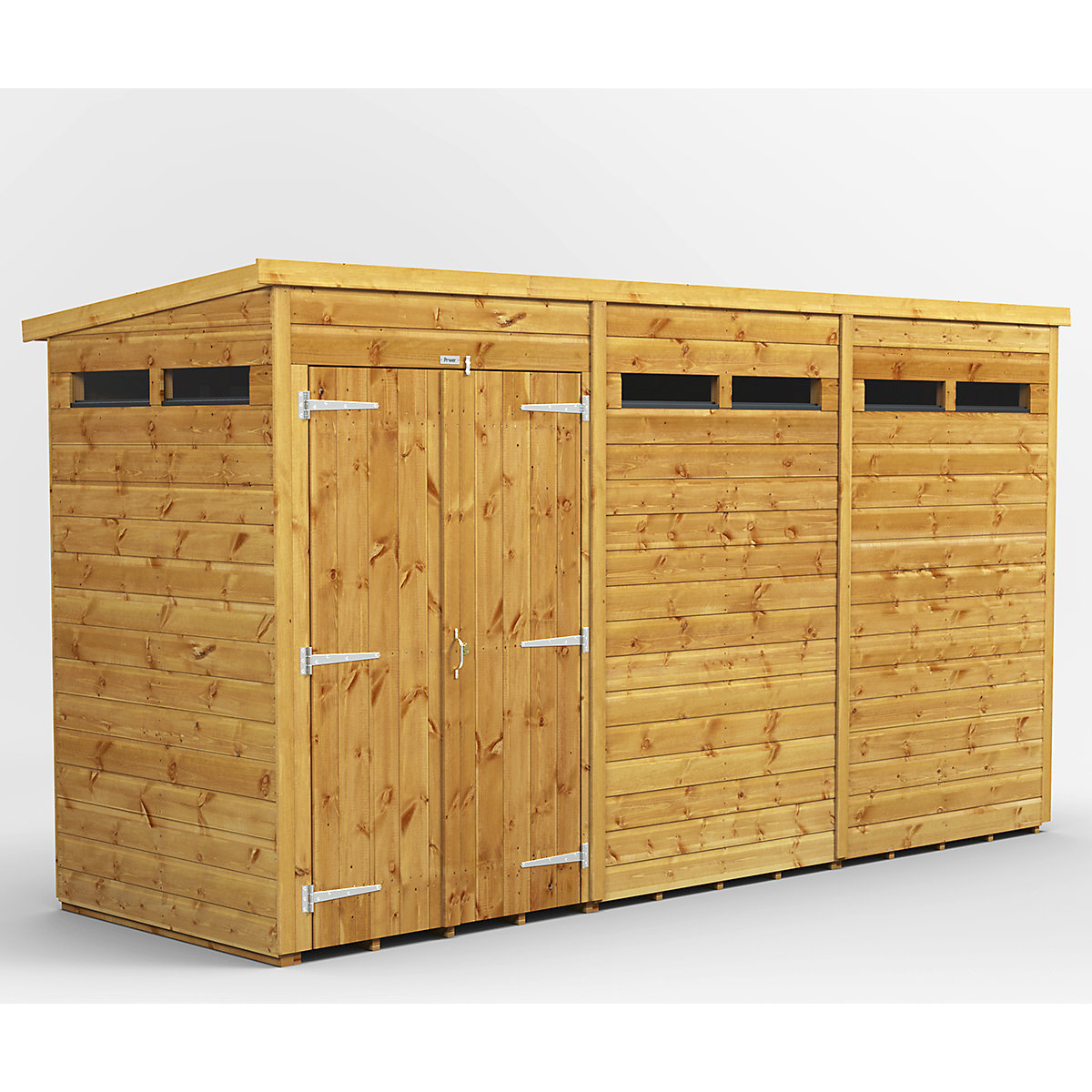 Power 4ft Wide Pent Security Shed