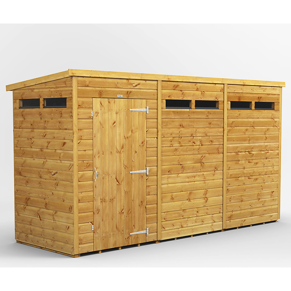 Power 4ft Wide Pent Security Shed