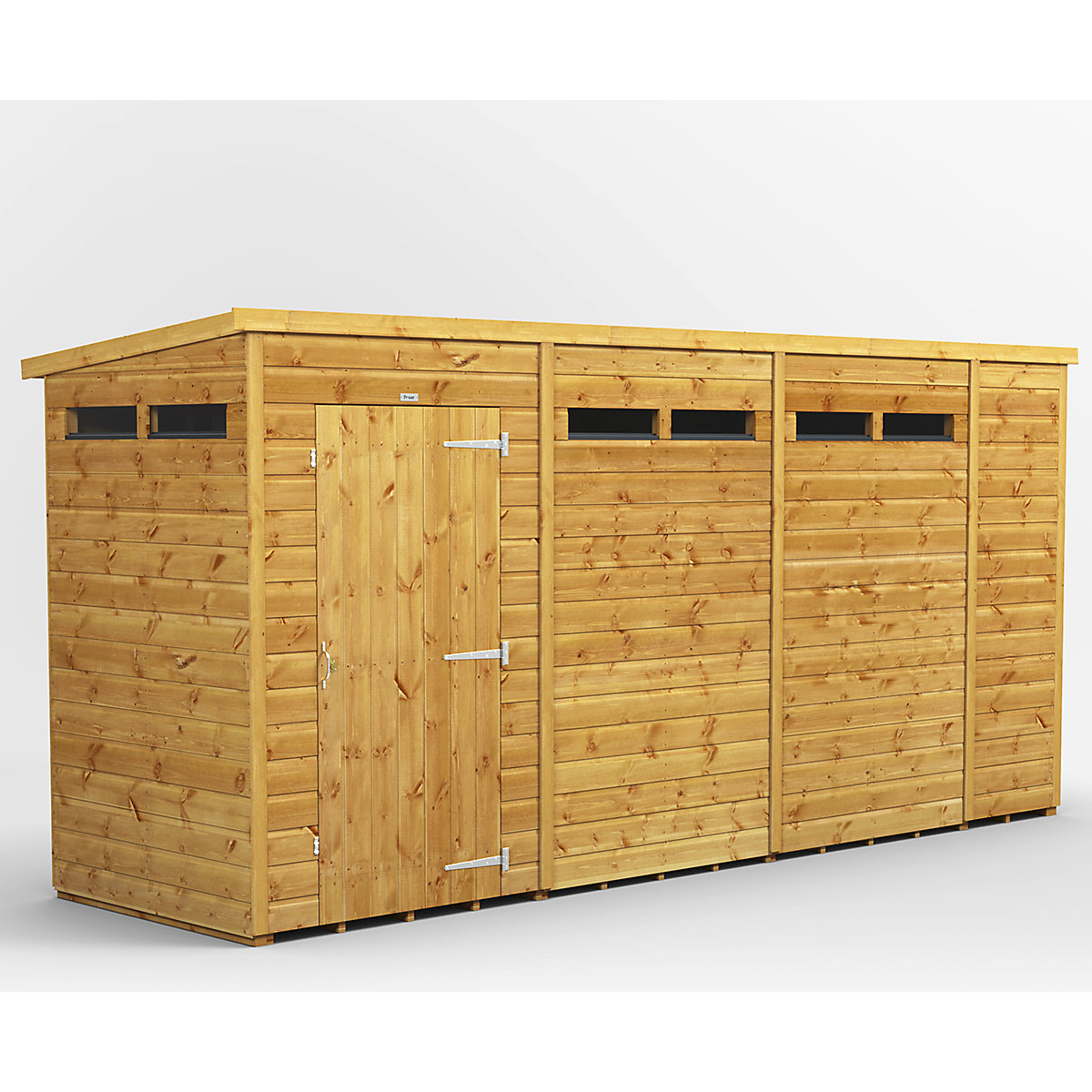 Power 4ft Wide Pent Security Shed