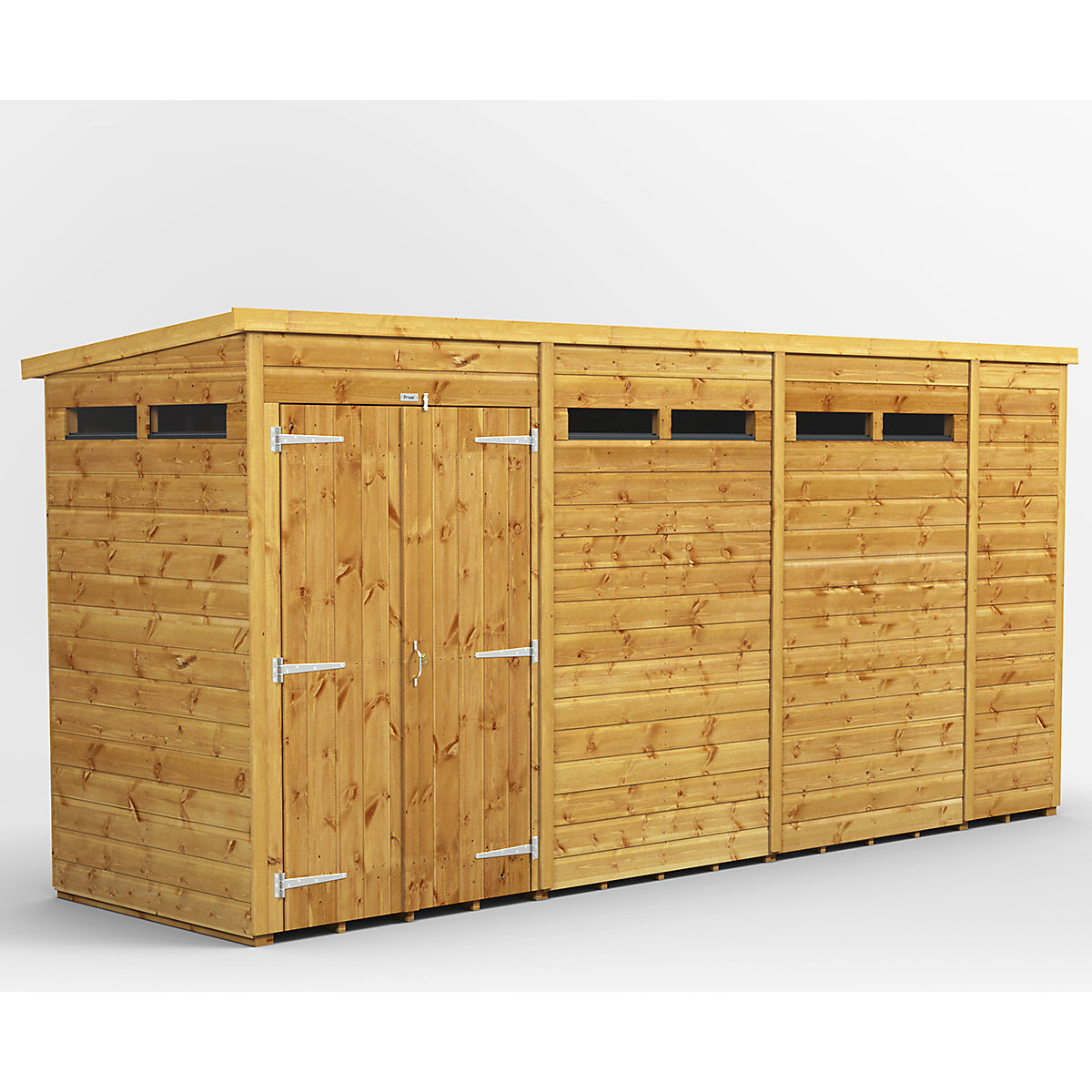 Power 4ft Wide Pent Security Shed