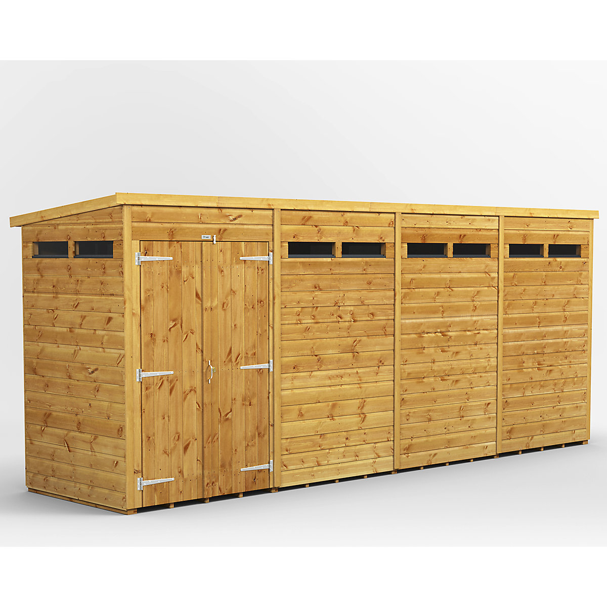 Power 4ft Wide Pent Security Shed
