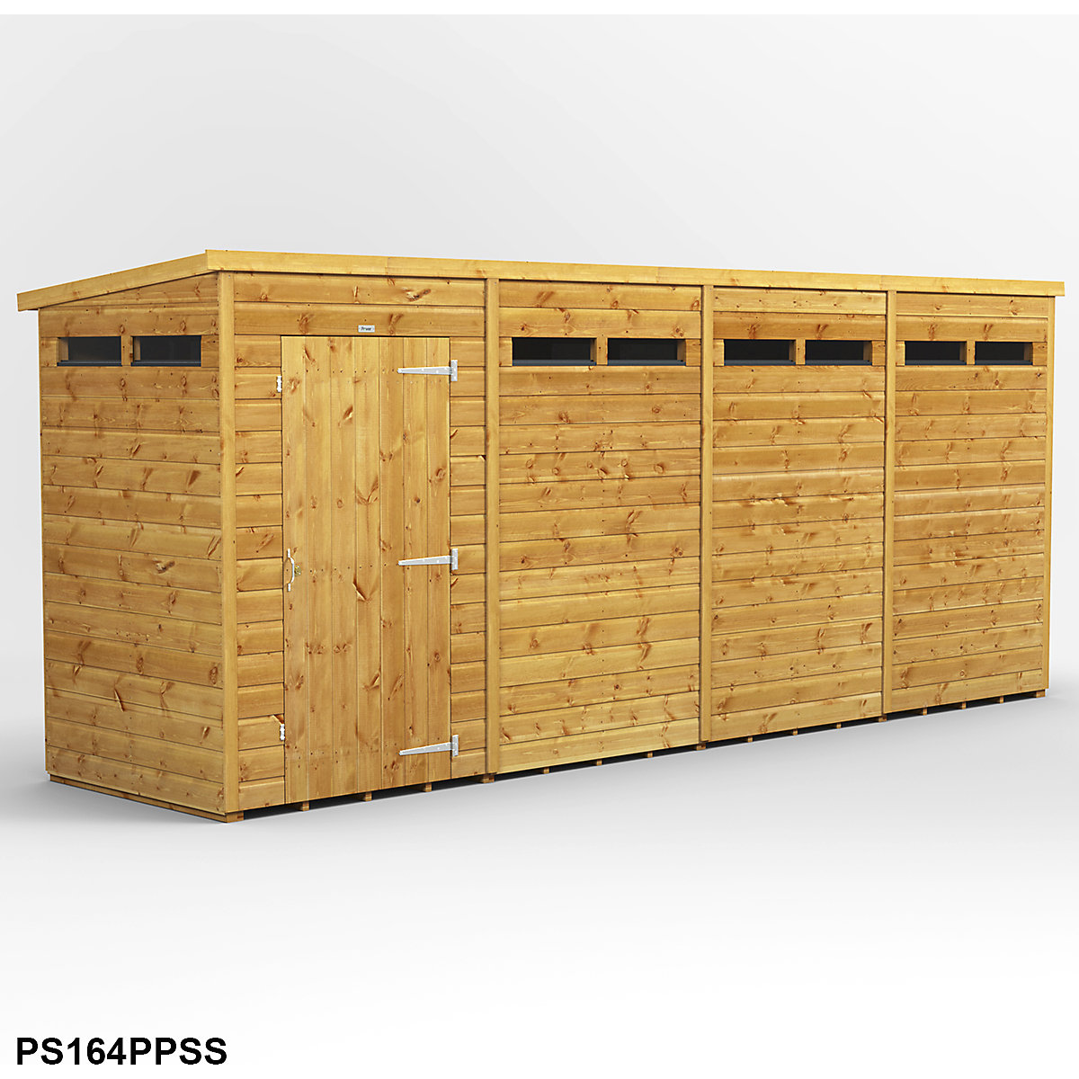 Power 4ft Wide Pent Security Shed (Product illustration 8)-7