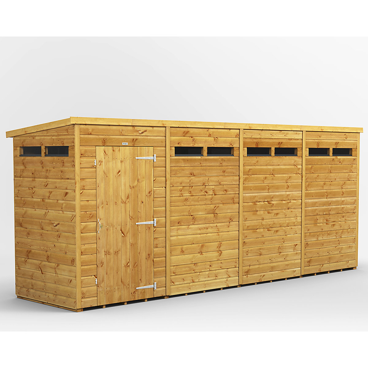 Power 4ft Wide Pent Security Shed