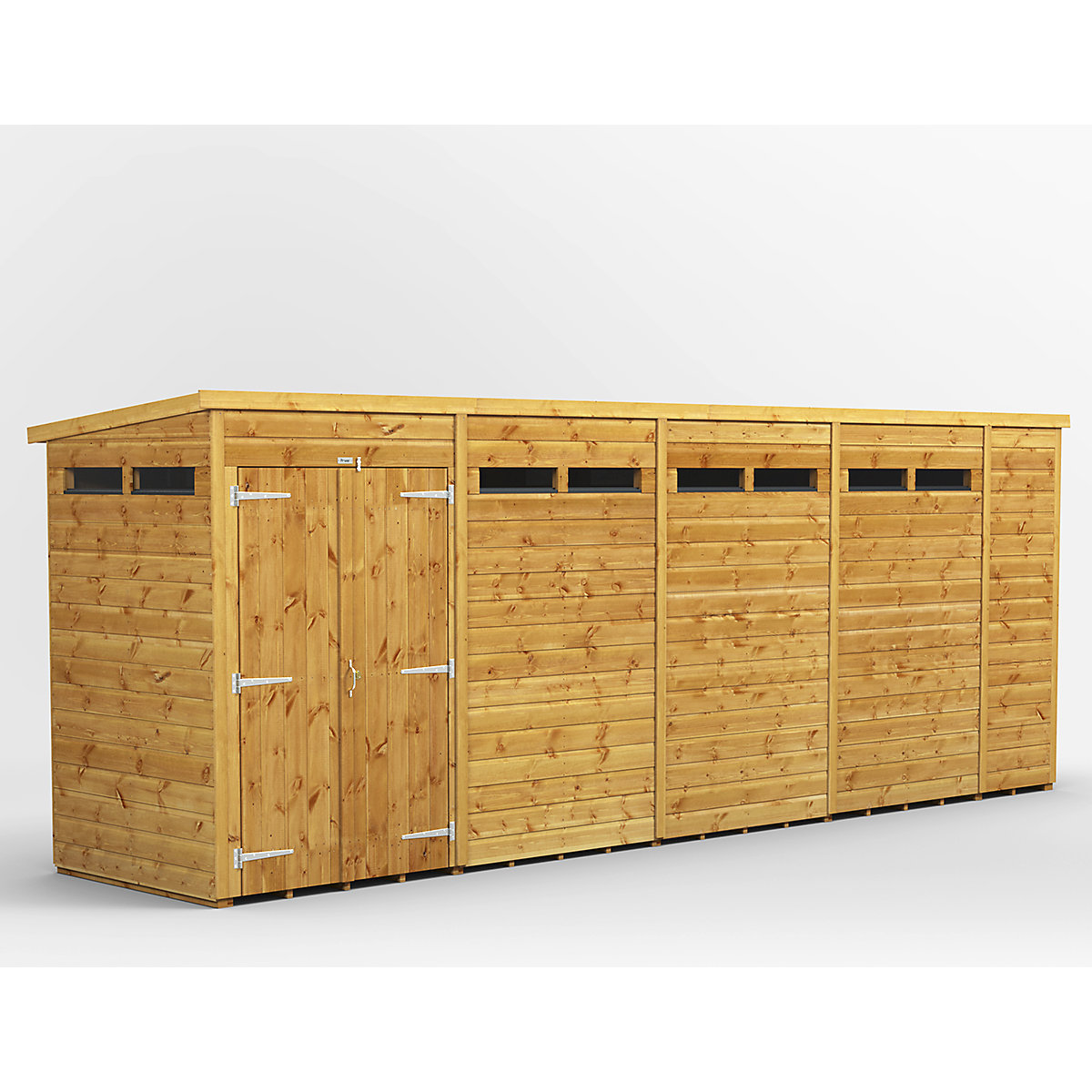 Power 4ft Wide Pent Security Shed