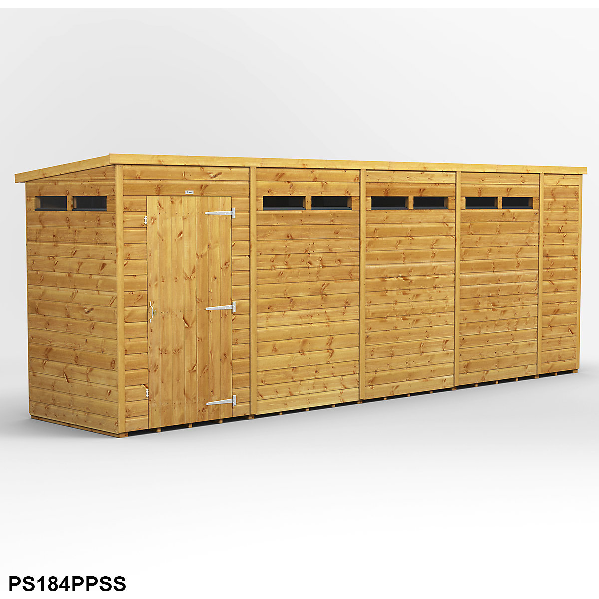 Power 4ft Wide Pent Security Shed (Product illustration 9)-8