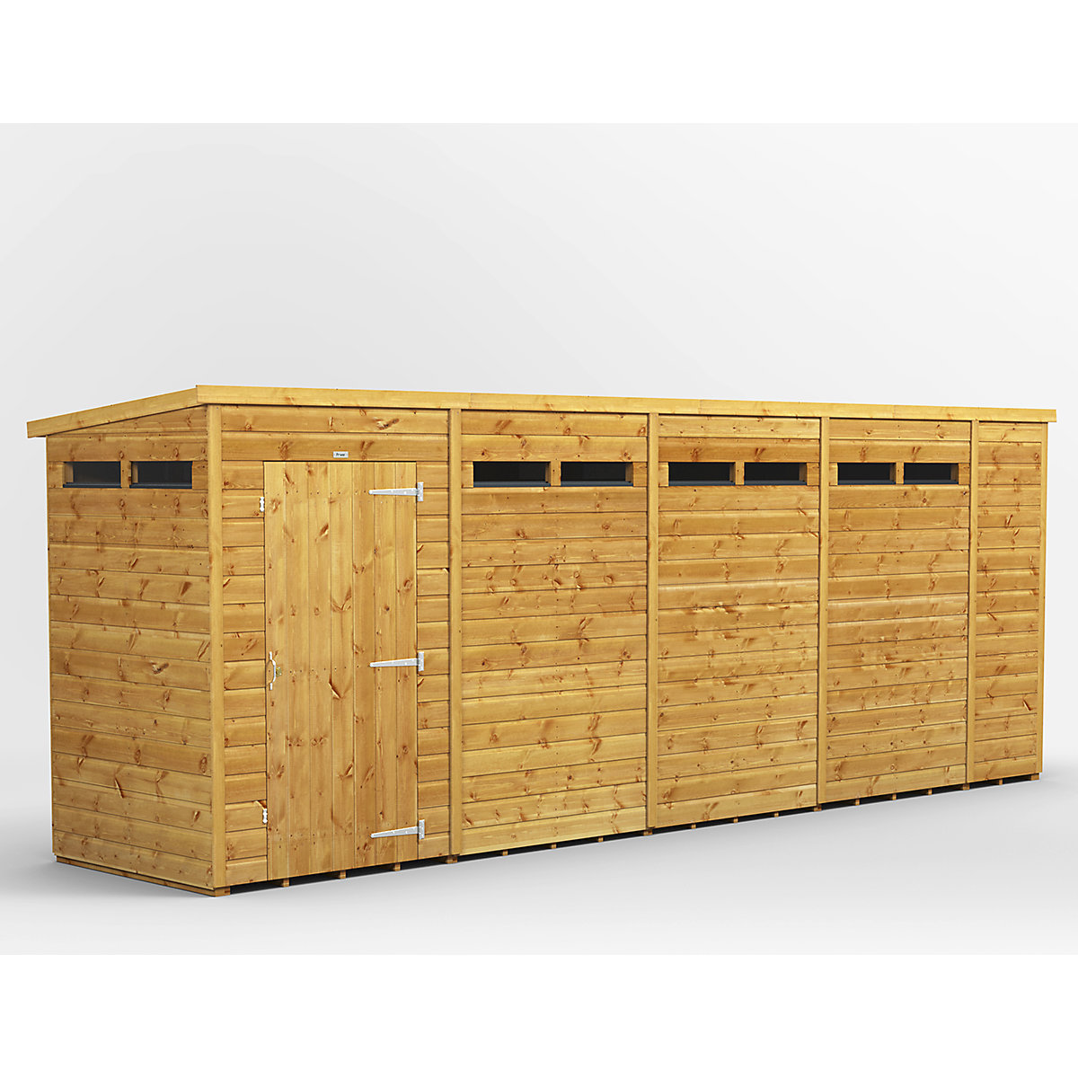 Power 4ft Wide Pent Security Shed