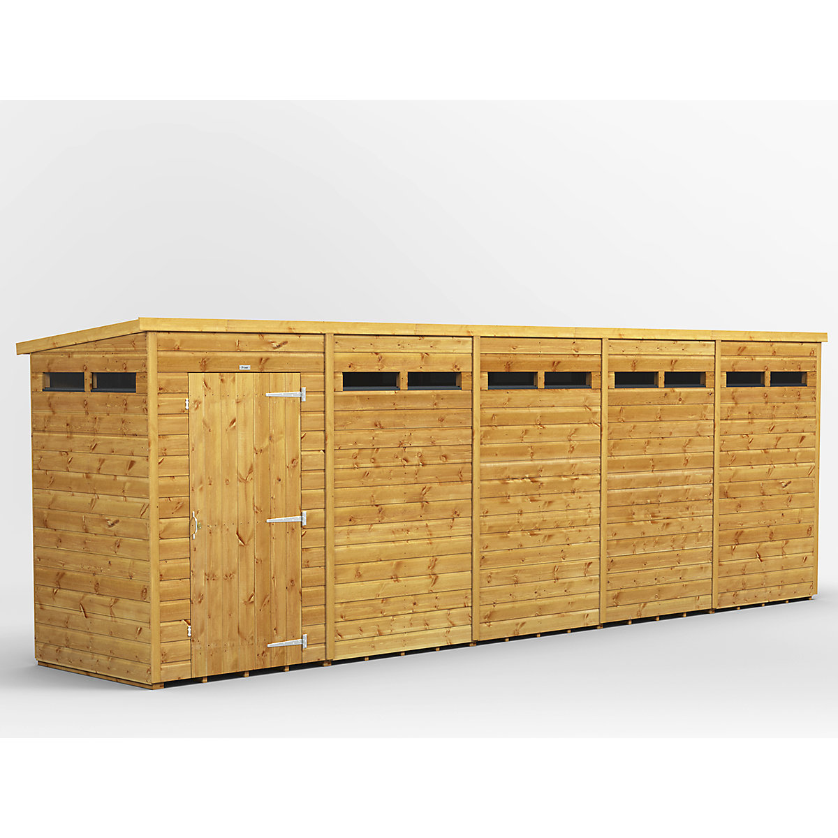 Power 4ft Wide Pent Security Shed