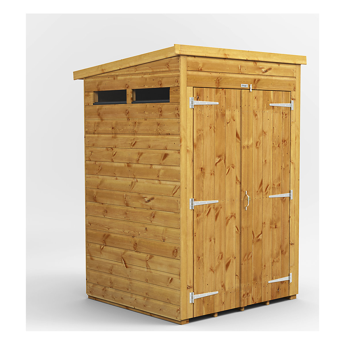 Power 4ft Wide Pent Security Shed