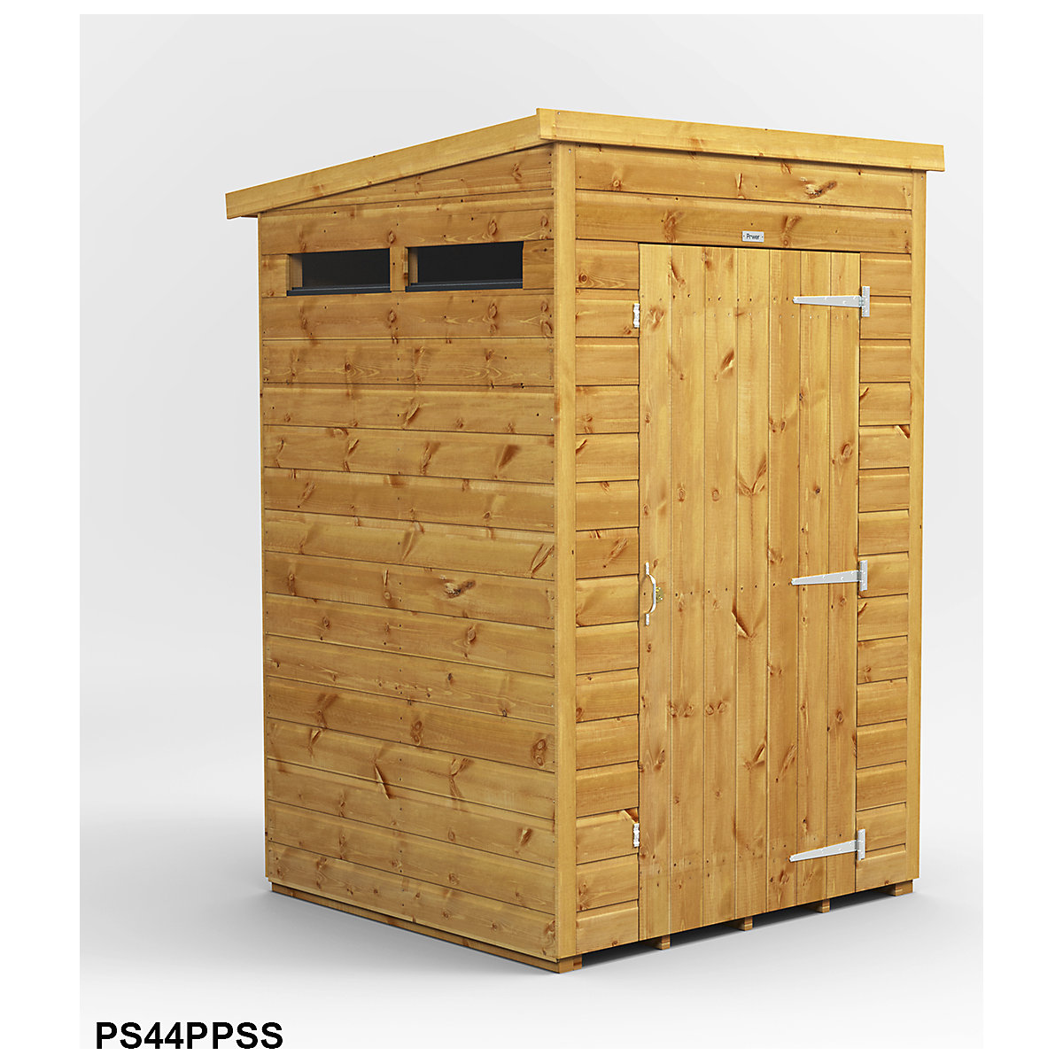 Power 4ft Wide Pent Security Shed (Product illustration 2)-1